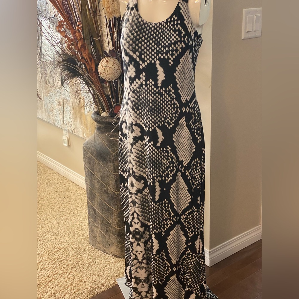 Beautiful dress with snake print
